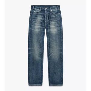 NWT Zara Relaxed Straight Leg Mid Rise Jean